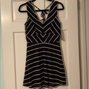 Navy Blue & White Dress NWT